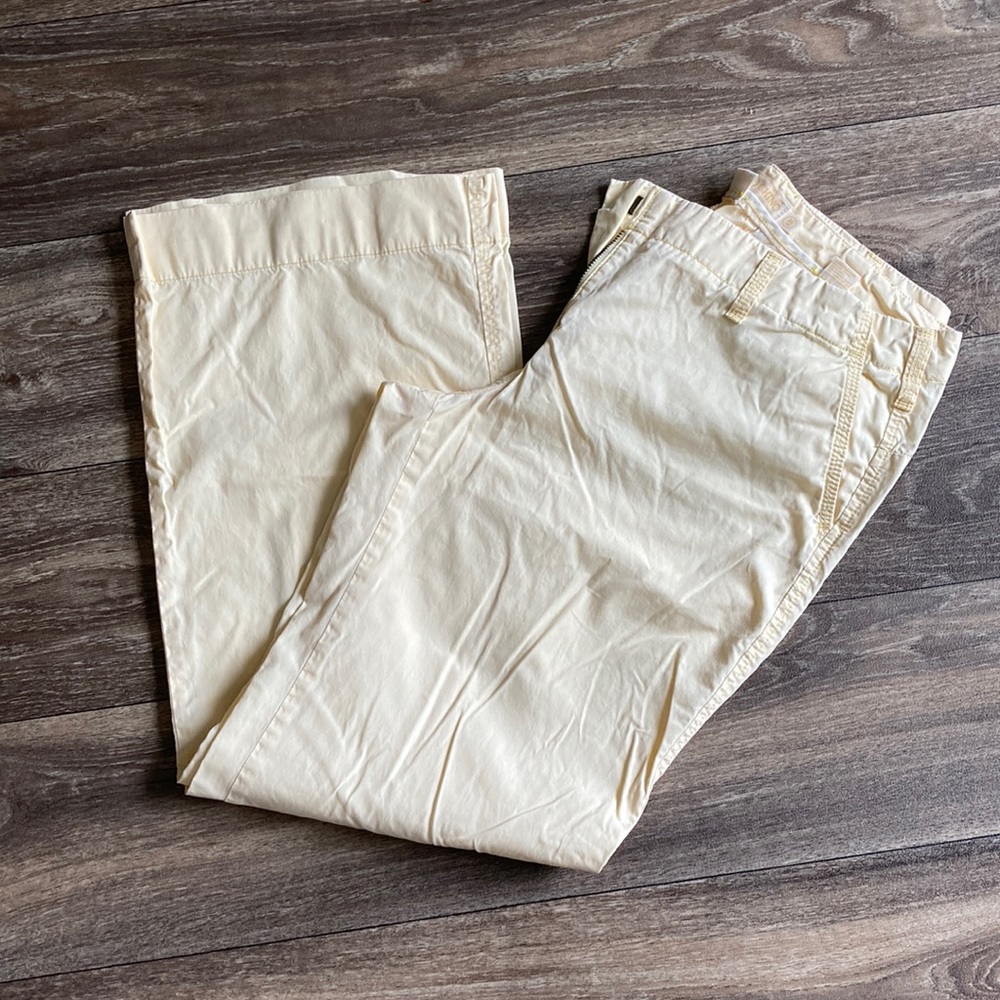 J.Crew Classic Yellow Chinos City Fit size 8R 100%!Cotton